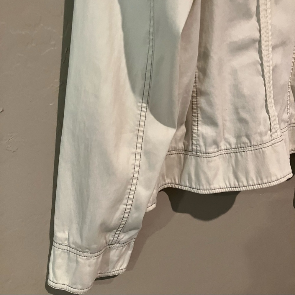 LOFT Ann Taylor Women's Cream Bomber Jacket Size 8 - Picture 12 of 16